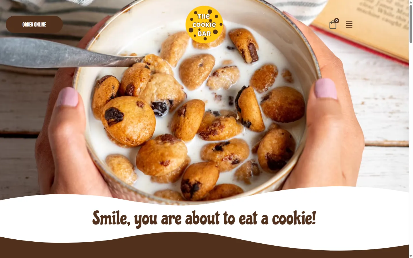 The Cookie Bar website