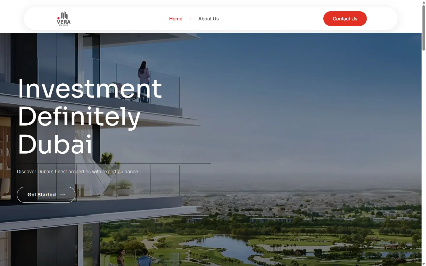 Vera Real Estate website